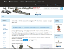 Tablet Screenshot of escapeshomologados.com